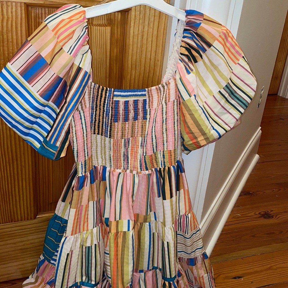 Colorful flowy sun dress